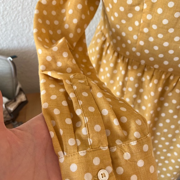 Yellow Polka Dot Blouse - Picture 4 of 5